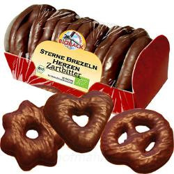 Produktfoto zu Zartbitter Lebkuchen Sterne & Brezeln & Herzen