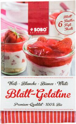 Produktfoto zu Bio Blatt-Gelatine