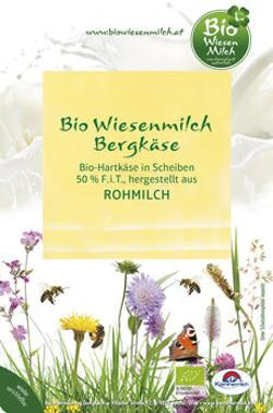 Produktfoto zu Wiesenmilch Bergkäse Scheiben