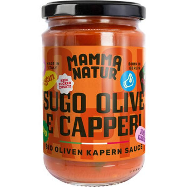 Produktfoto zu Tomatensauce mit Oliven und Kapern - Sugo olive e capperi