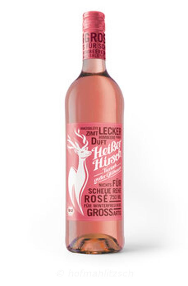 Produktfoto zu Heißer Hirsch rosè Glühwein