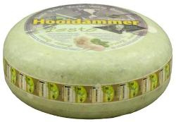 Produktfoto zu Gouda Hooidamer Pesto - Schnittkäse verfeinert mit grünem Kräuterpesto